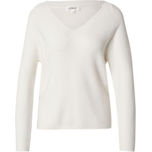 Gebreide Trui - Effen - Knitwear - V-hals - Lange Mouw