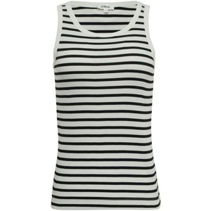 OFF WHITE STRIPE - Tanktop - Met Ribstructuur - Slim Fit