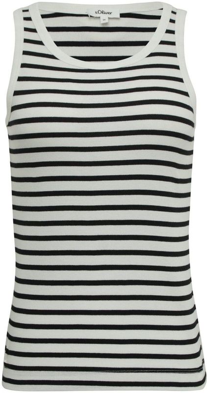 OFF WHITE STRIPE - Tanktop - Met Ribstructuur - Slim Fit