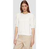 Sweatstof - Effen - Ronde Hals - Halve Mouw - Normale Pasvorm