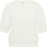 Sweatstof - Effen - Ronde Hals - Halve Mouw - Normale Pasvorm