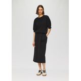 s.Oliver - Sweatshirt - Zwart - Korte Mouwen - Regular Fit