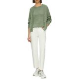 s.Oliver - Gebreid Vest - Beige - V-hals - Lange Mouw