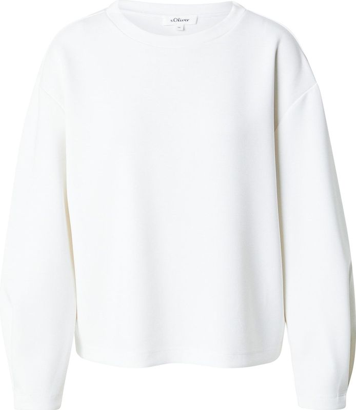 s.Oliver - Sweatshirt - White - Relaxed Fit - Lange Mouwen