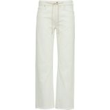 Jeans - White - Katoen - Recht