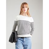 s.Oliver Trui Ecru - Fijn Gebreid met Ronde Hals en Lange Mouwen