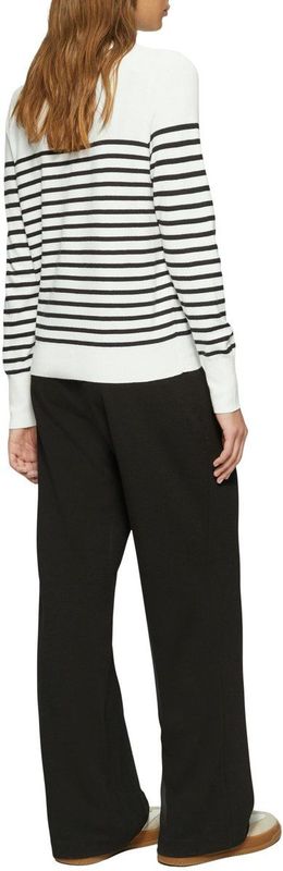 s.Oliver Casual - Fijngebreide Pullover - Gestreept - Ronde Hals - Lange Mouwen - Regular Fit