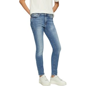 Stretchbroeken - Effen - Denim - Mid Waist - Skinny