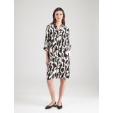 Jurk - Vloeiende Overhemdjurk - 3/4-Mouwen - Met All-over Print