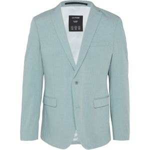 s.O Pure: gemêleerd colbert van stretch keperstof in slim fit, turquoiseblauw, 44