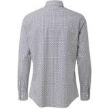 s.Oliver BLACK LABEL - Casual Overhemd - Blauw - Katoen met Elastaan