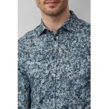 s.Oliver BLACK LABEL - Casual Overhemd - Blauw - Stretchkatoen