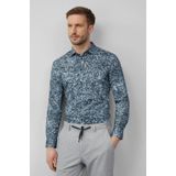 s.Oliver BLACK LABEL - Casual Overhemd - Blauw - Stretchkatoen