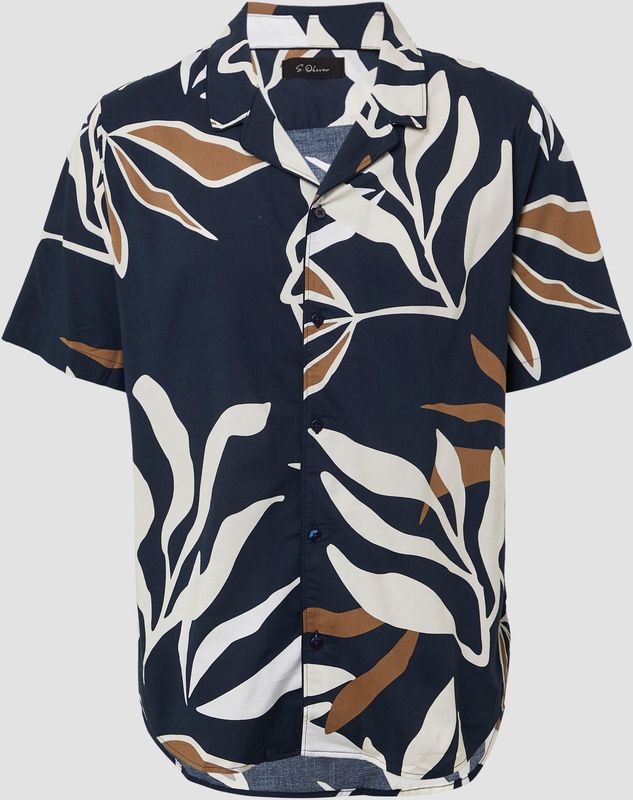 s.Oliver BLACK LABEL - Resort Fit - Overhemd - Korte Mouwen