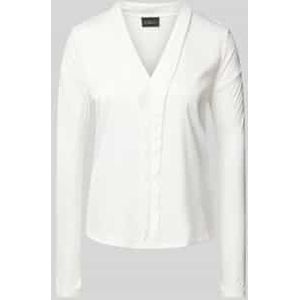 Blouseshirt - Effen - Satijn - Lange Mouw - Normale Pasvorm