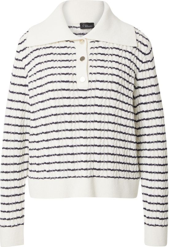 s.Oliver BLACK LABEL - Pull - Wit - Katoen