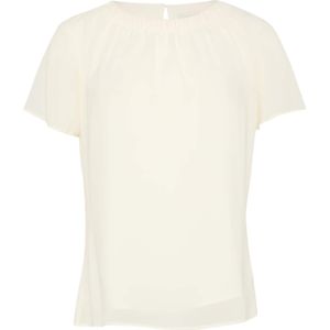 Blouse - Effen - Blouseshirt - Normale Pasvorm - Kwartmouw