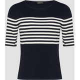 Gebreide Trui - Gestreept - Knitwear - Ronde Hals - Slanke Pasvorm