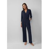 s.Oliver BLACK LABEL - Jumpsuit - Effen Wikkellook - Strikceintuur - V-hals - 3/4-Mouw