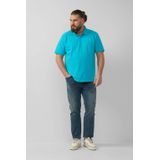s.Oliver - Big Size - Poloshirt - Turquoise - 100% Katoen