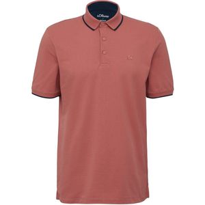 Poloshirt - Jersey - Kwartmouw - Normale Pasvorm - Label Patch/Borduurwerk