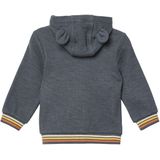 s.Oliver - Sweatvest - Grijs - 100% Katoen - Capuchon met Oortjes