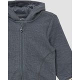 s.Oliver Outdoorjacke Strukturierte Sweatjacke mit Öhrchen an der Kapuze Kontrast-Details