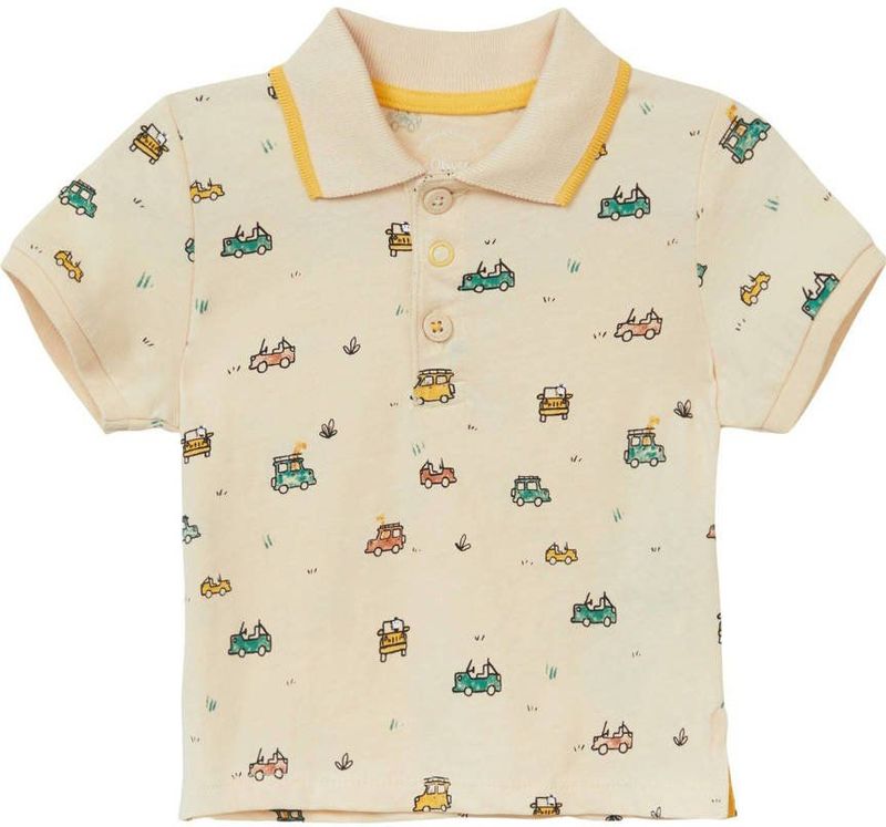 Poloshirt - Katoenen Jersey - Korte Mouwen - Normale Pasvorm - All-over Print