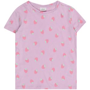 s.Oliver Shirt  lichtgroen / eosine / lichtroze