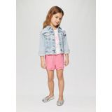 s.Oliver - Korte Broek - Roze - 100% Katoen - Elastische Tailleband