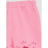s.Oliver - Korte Broek - Roze - 100% Katoen - Elastische Tailleband
