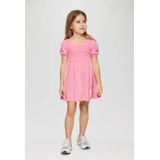 Jerseyjurk - Gevoerde Zoom - Flare - Pofmouwen - Motiefprint - Carréhals