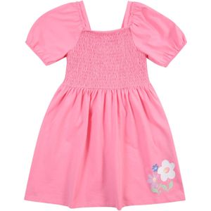 Jerseyjurk - Gevoerde Zoom - Flare - Pofmouwen - Motiefprint - Carréhals