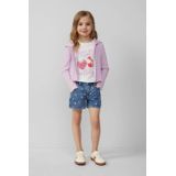 s.Oliver Jeans  blauw denim / rosa / framboos / offwhite