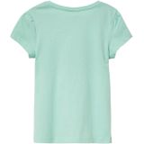 T-shirt - Glitterprint - Katoen - A-vorm - Ronde Hals