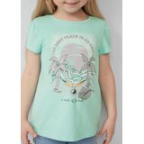 T-shirt - Glitterprint - Katoen - A-vorm - Ronde Hals