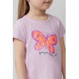 T-shirt - Zacht - Geborsteld Katoen - Korte Mouwen - Speelse Print