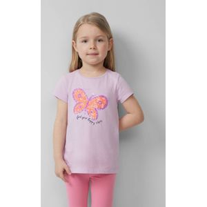 T-shirt - Zacht - Geborsteld Katoen - Korte Mouwen - Speelse Print