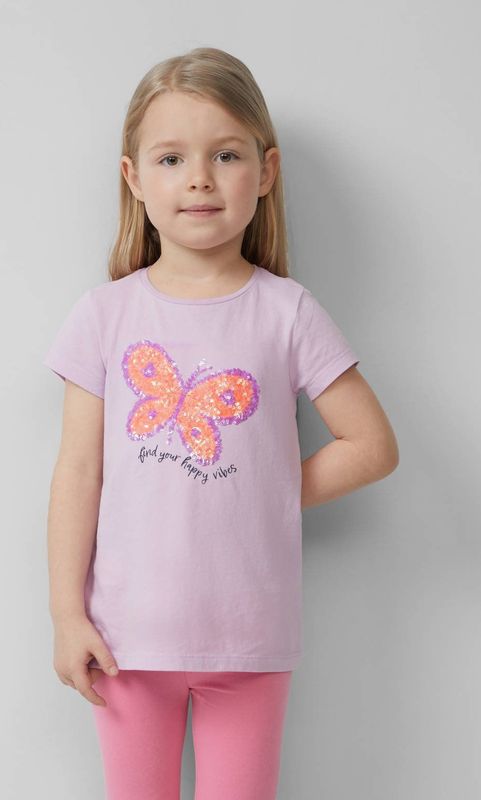 T-shirt - Zacht - Geborsteld Katoen - Korte Mouwen - Speelse Print