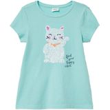 Fröhlich - T-shirt - Wit - Katoen - Met Paillettenprint