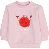 s.Oliver - Sweater - Roze - Katoen/Elastaan - Drukknoopsluiting met 3D-applicatie