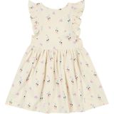 Jerseyjurk - Korte Jurk - All-over Print - Fladdermouwtjes