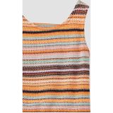 Culottes - Gestreept - Mouwloos - Katoen - Normale Pasvorm