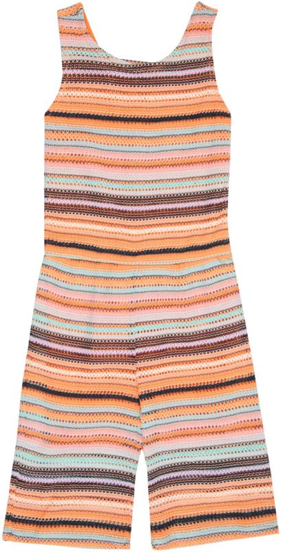 Culottes - Gestreept - Mouwloos - Katoen - Normale Pasvorm