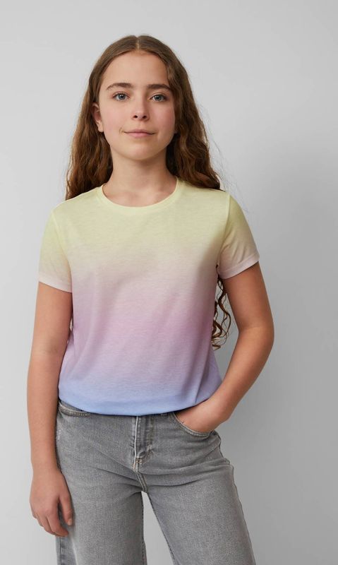 s.Oliver - T-shirt - Multi - Korte Mouwen - Polyester/Katoen