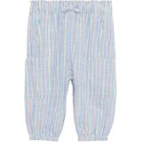Cargobroek - Katoen - Subtiele Strepen - Paperbag Taille