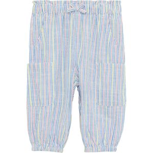 Cargobroek - Katoen - Subtiele Strepen - Paperbag Taille