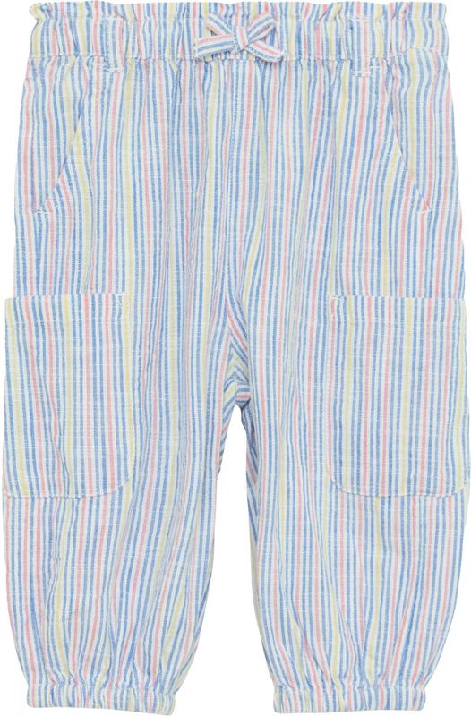 Cargobroek - Katoen - Subtiele Strepen - Paperbag Taille