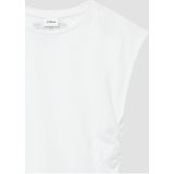 s.Oliver - Mouwloze Top - Wit - 100% Katoen