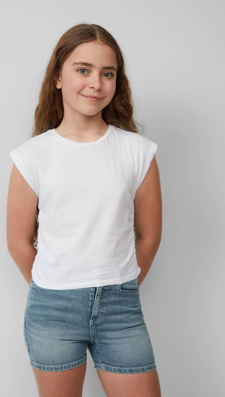 s.Oliver - Mouwloze Top - Wit - 100% Katoen